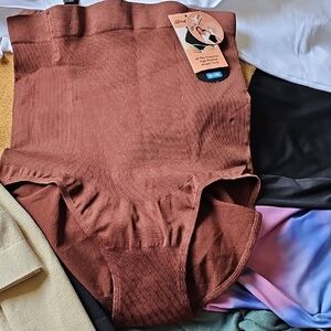 Shapermint Essentials High-Waisted Shaper Panty in Brown